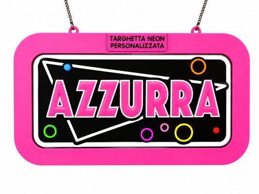 Targa personalizzata luminosa