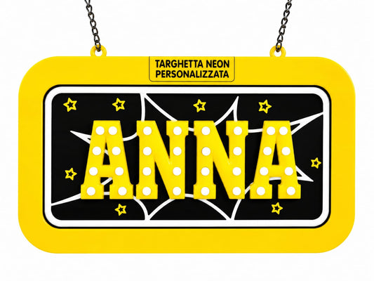 Targa personalizzata con nome