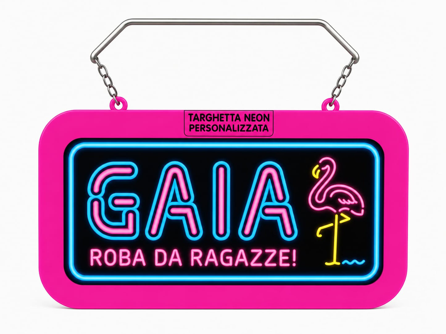 Targa led personalizzata con nome