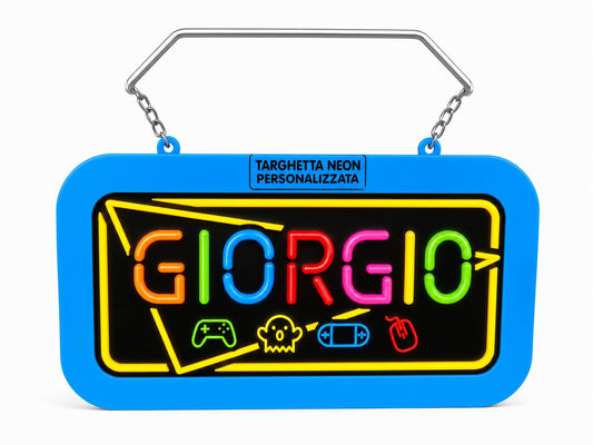 Targa led personalizzata con nome