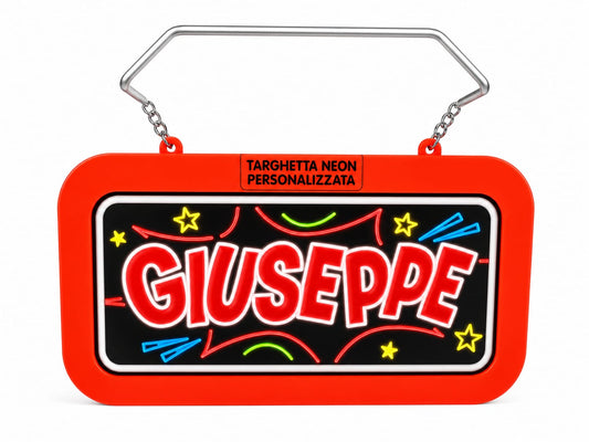 Targa led personalizzata con nome