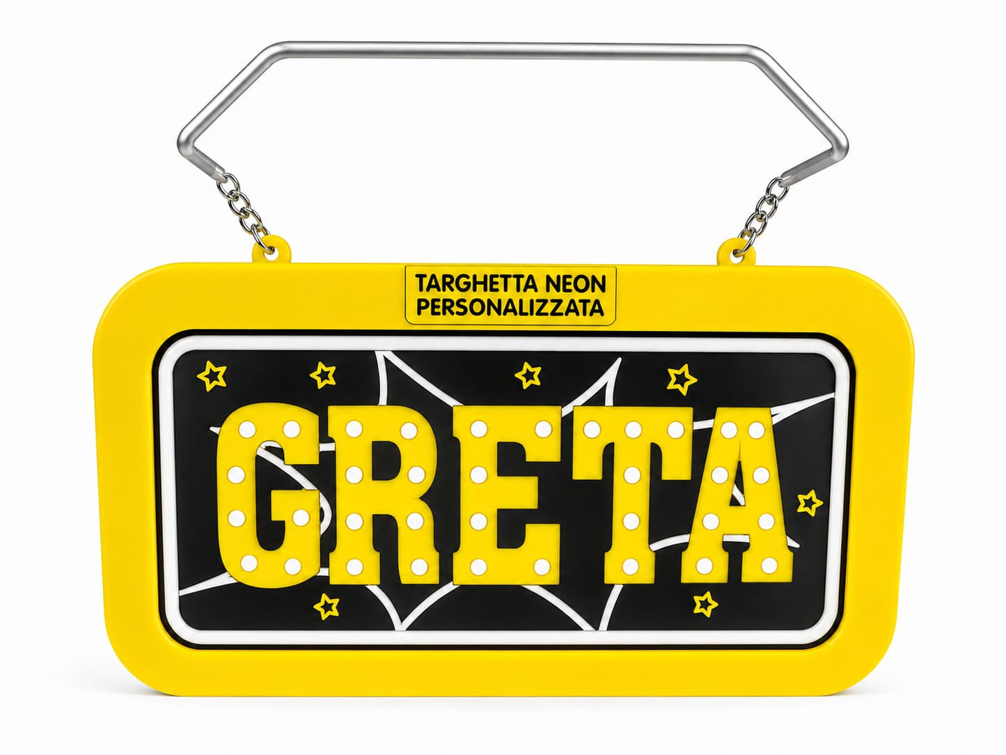 Targa led personalizzata con nome
