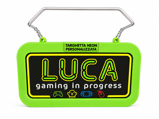 Targa led personalizzata con nome