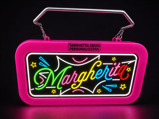 Targa led personalizzata con nome