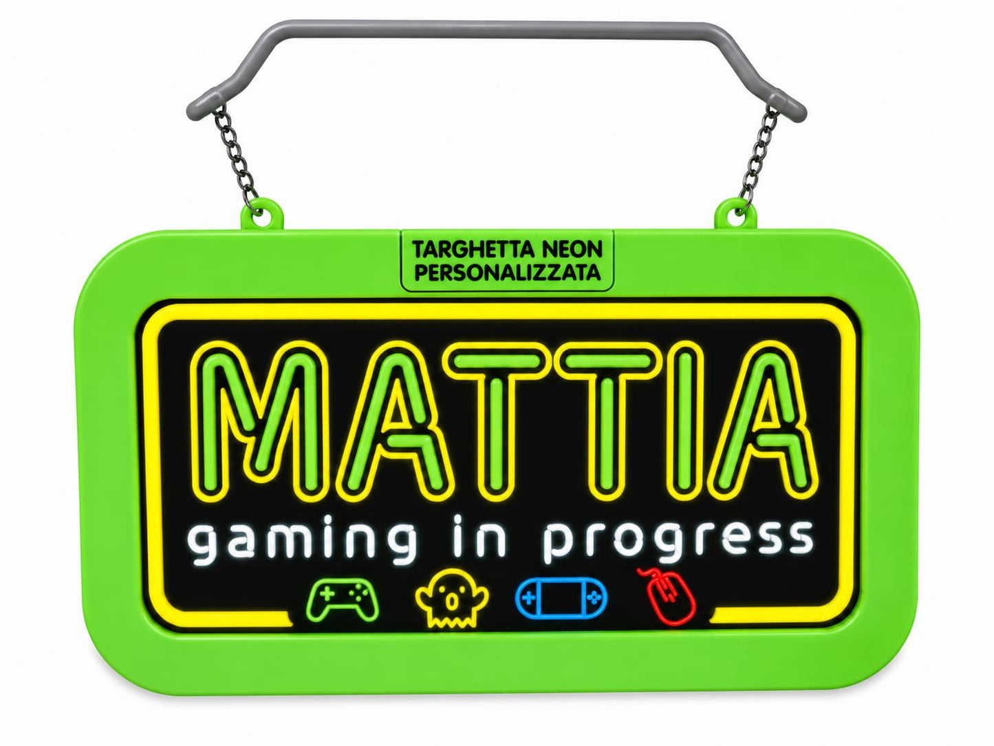 Targa led personalizzata con nome