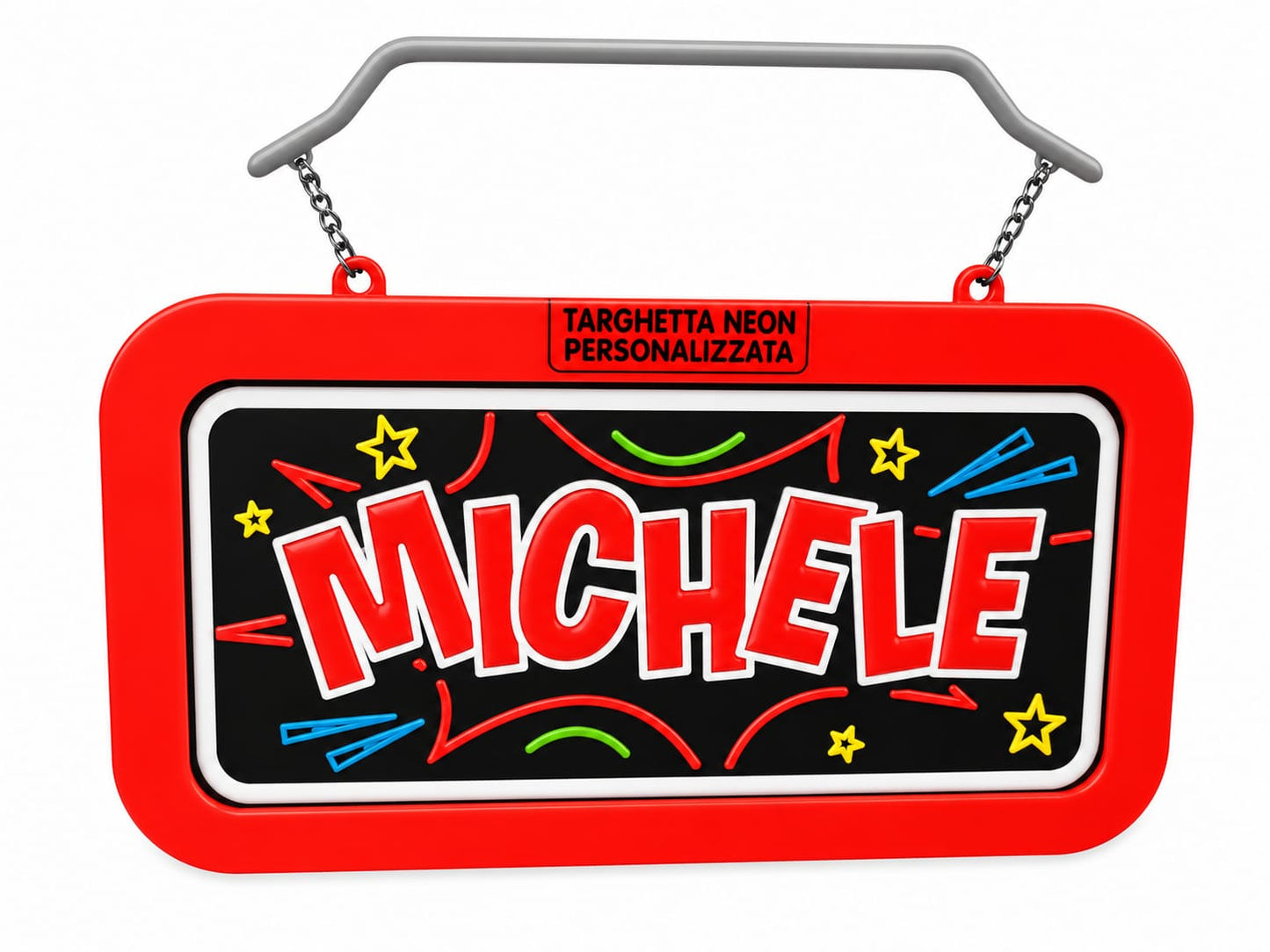 Targa led personalizzata con nome