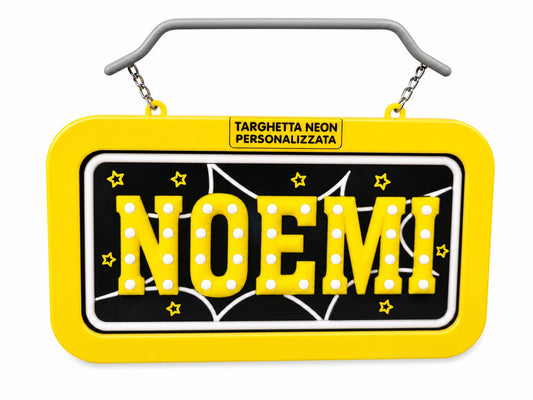 Targa led personalizzata con nome