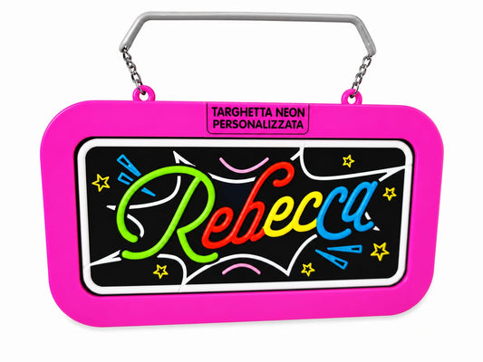 Targa led personalizzata con nome
