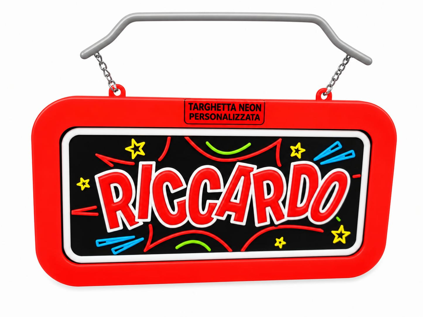Targa led personalizzata con nome