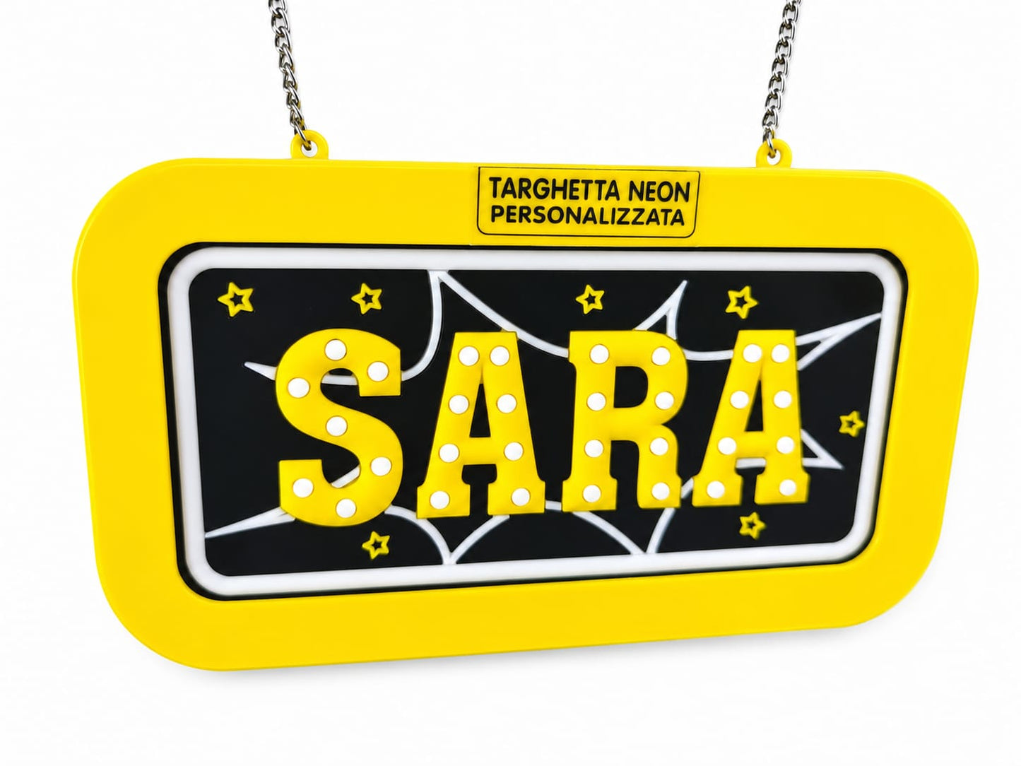 Targa led personalizzata con nome