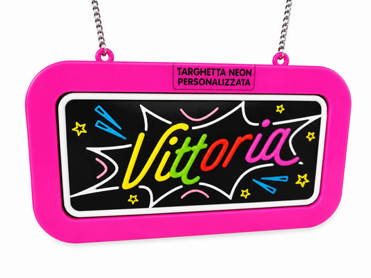 Targa led personalizzata con nome