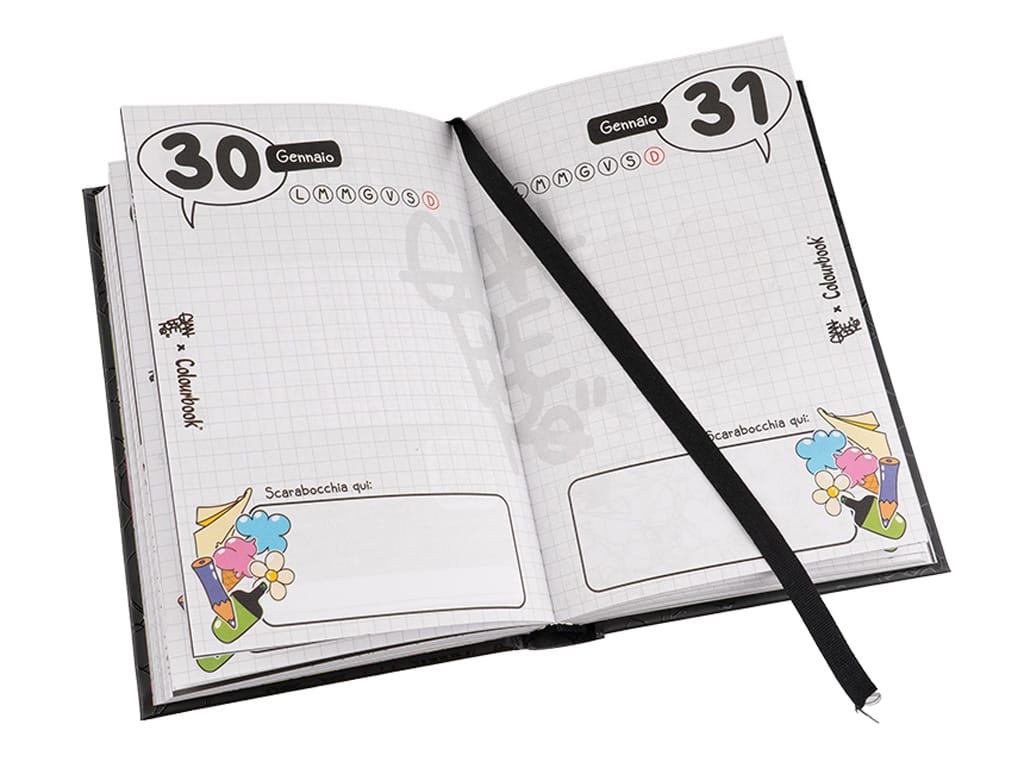 Diario Scuola 12 Mesi Gianpiero x Colourbook Non Datato