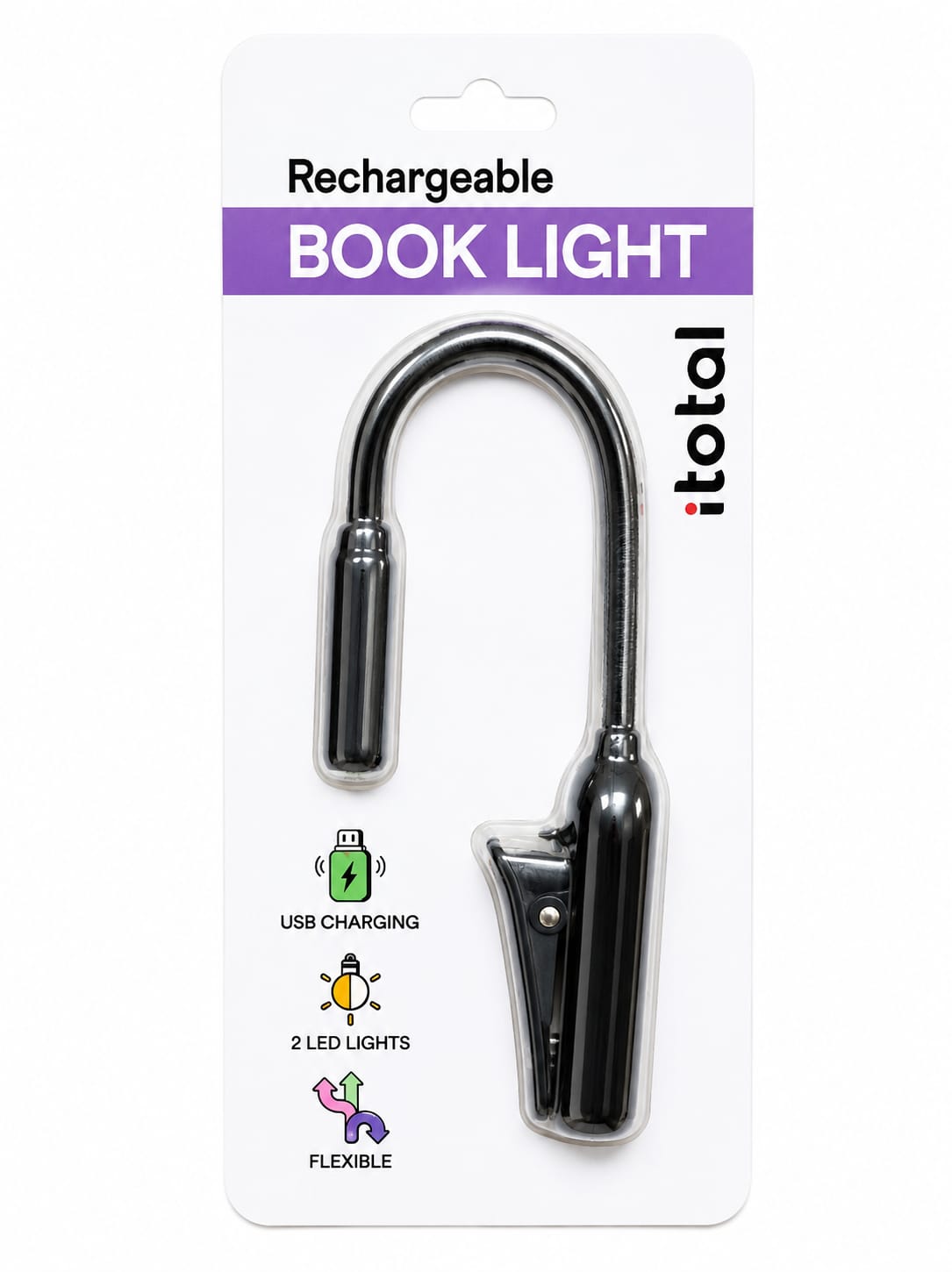 Luce per libro - da lettura -  ricaricabile - ITotal