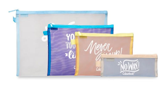 Set 4 pochette – Happy Bags COLOURBOOK