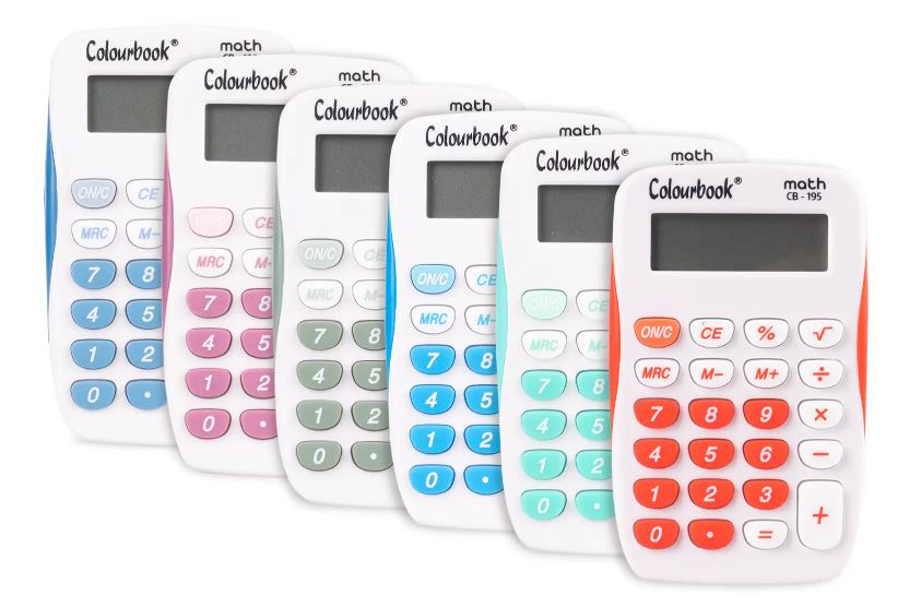 Calcolatrice tascabile 8 cifre MATH CB-195 - Colourbook