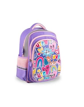 ZAINO SCUOLA ABSTRACT COLOURBOOK - CUTE