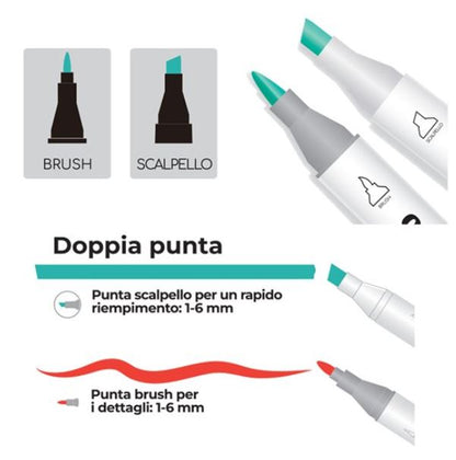 Brush pen - Color Pen Kukajoy 80pz