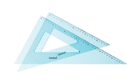 Coppia squadre 45° e 60°  35cm - Colourbook
