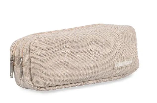 Astuccio 2 zip Glitter - Colourbook