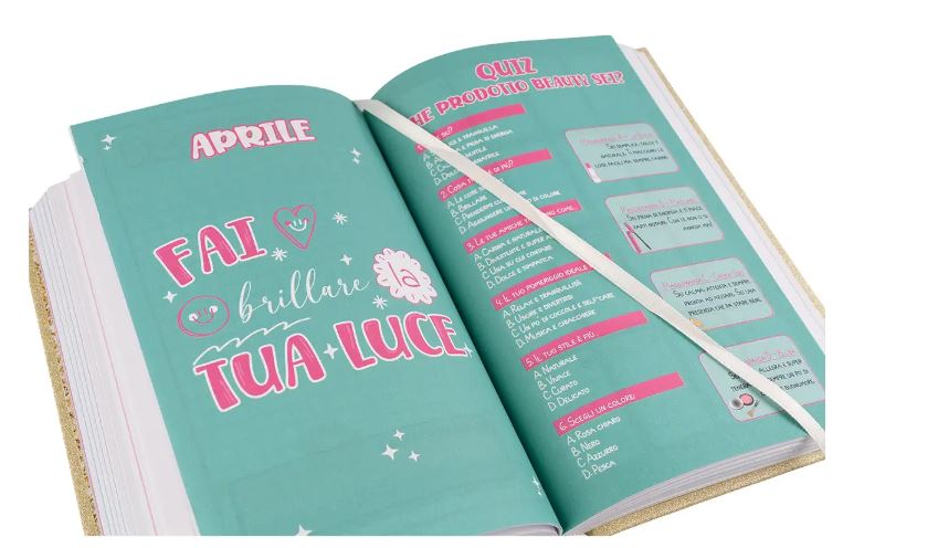 Diario scolastico Glitter 2026-27 non datato