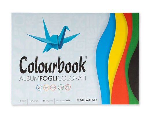 Album 10 Fogli Colorati 5 colori
